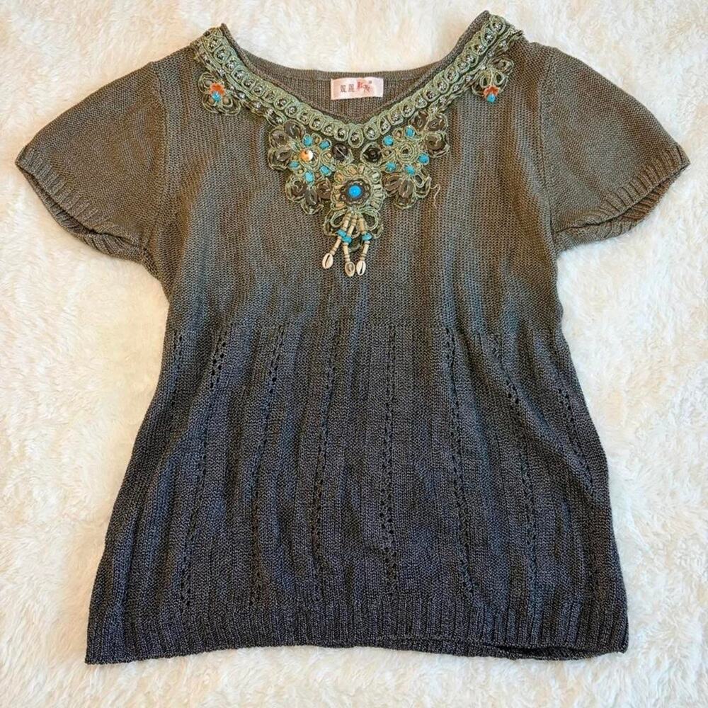 Earthy y2k fairycore beaded